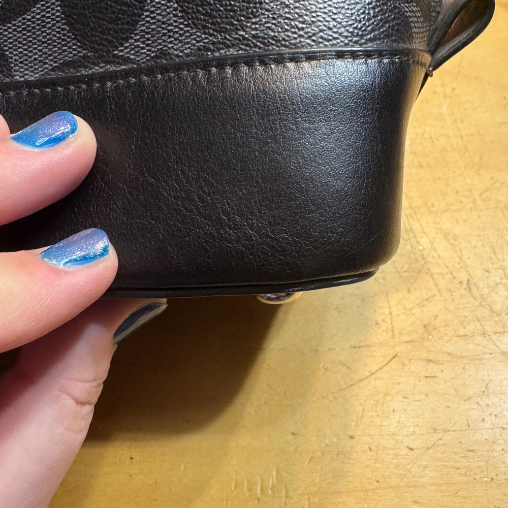 COACH | Black Signature Canvas Sierra Mini Satchel Authentic - Picture 11 of 15